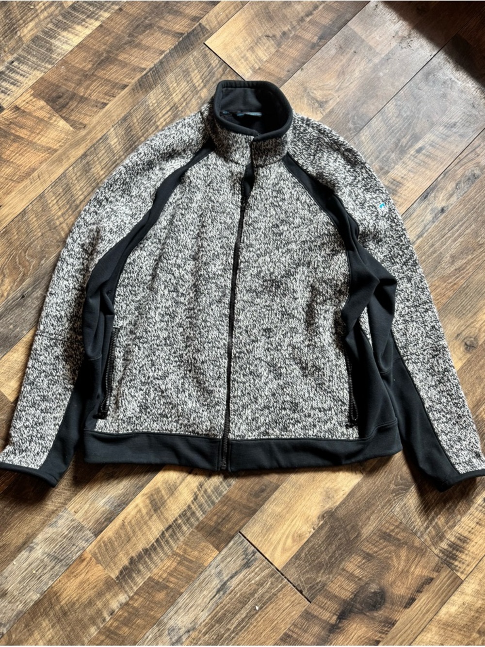 Kuhl Men's Marled Gray & Black Full-Zip Jacket